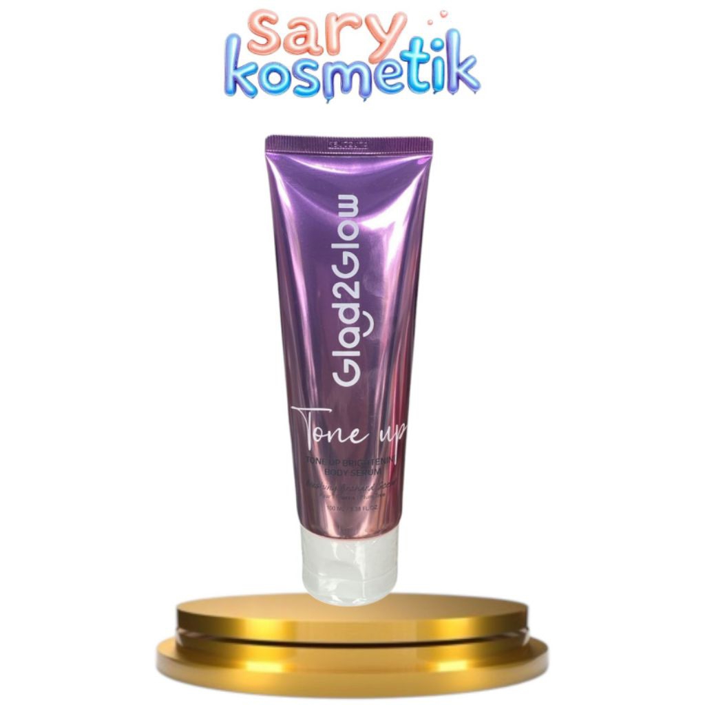 ic.ux} GLAD2GLOW tone up brightening body serum 100 ml cerah glowing seketika