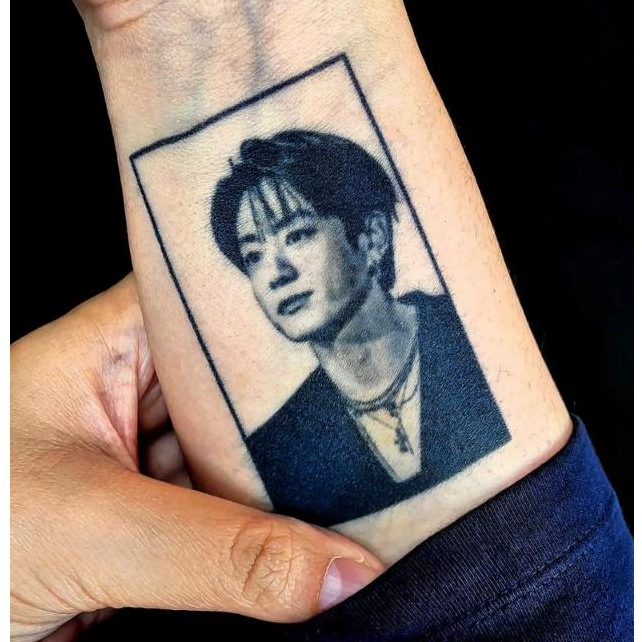 "Jungkook BTS" CUDDLEINK Matte Ink Temporary Tattoo