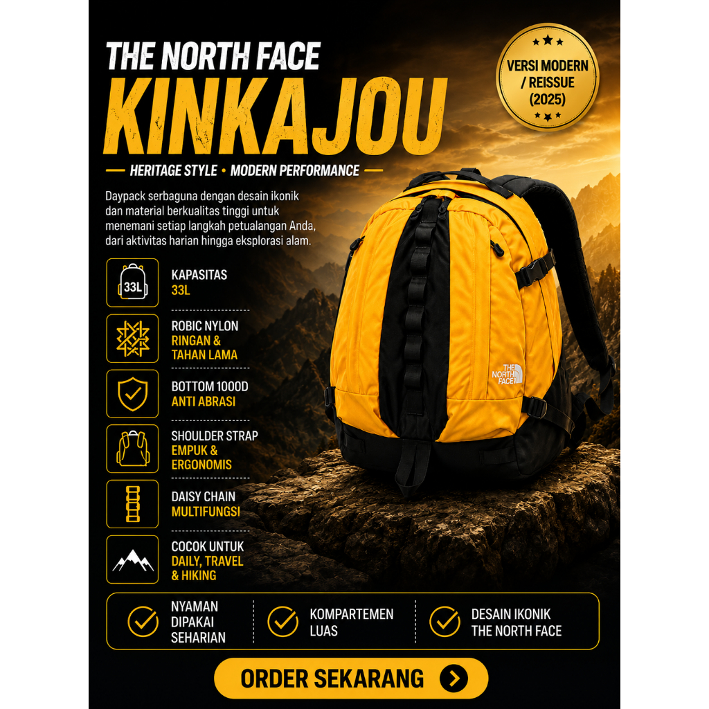 The North Face Kinkajou Backpack - Summit Gold
