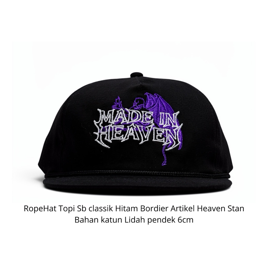 Topi Ropehat Bordier - Topi ropehat skena - Topi skena - Topi sb classik - Topi hiphop - Topi timele
