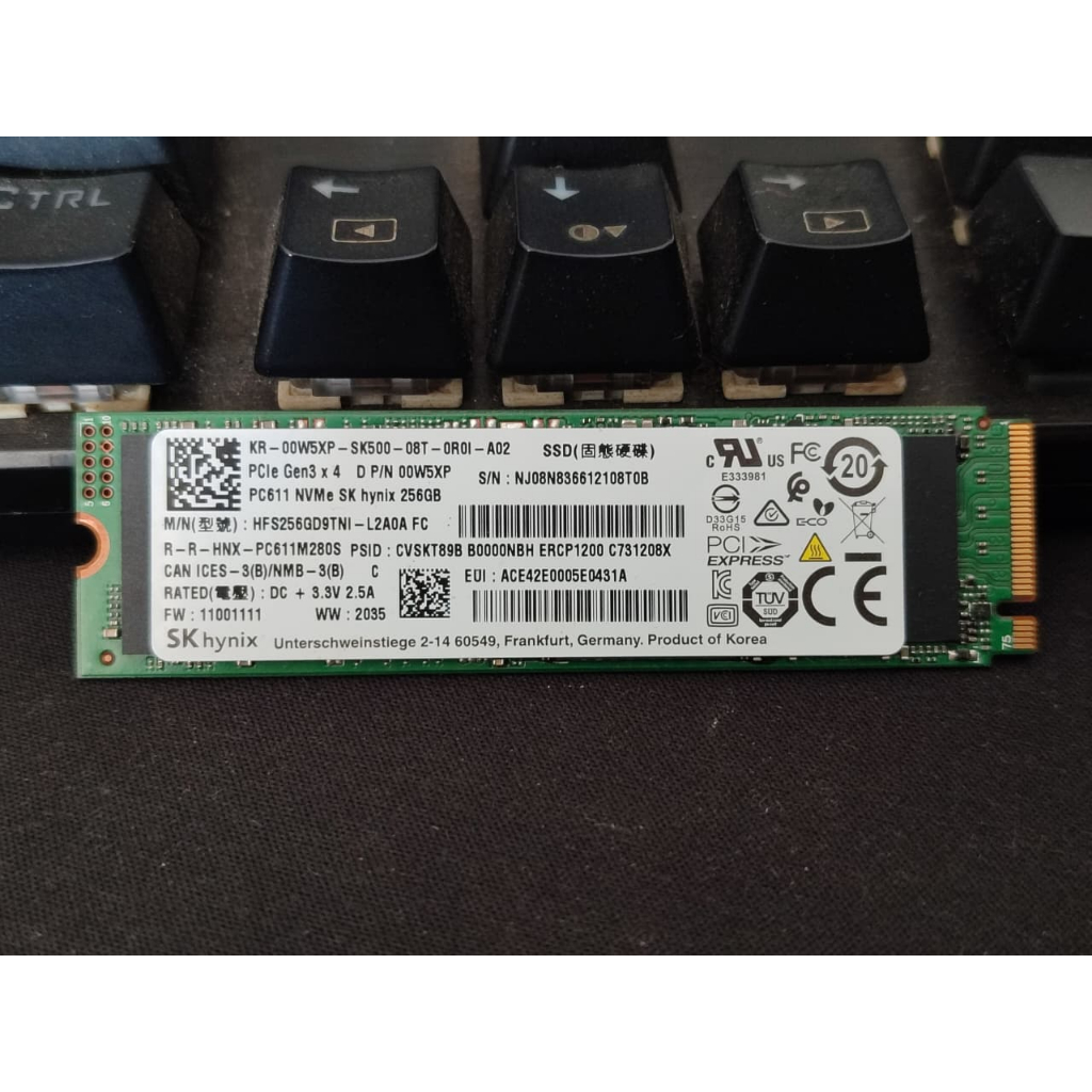 SSD SKHYNIX 256GB NVME Gen 3.0 SSD M.2 2280 PCIe 3 x 4 | Sk Hynix