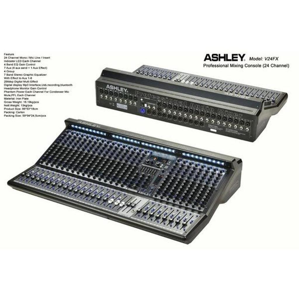 Mixer Ashley V24FX V24 FX V 24FX 24 Channel Original