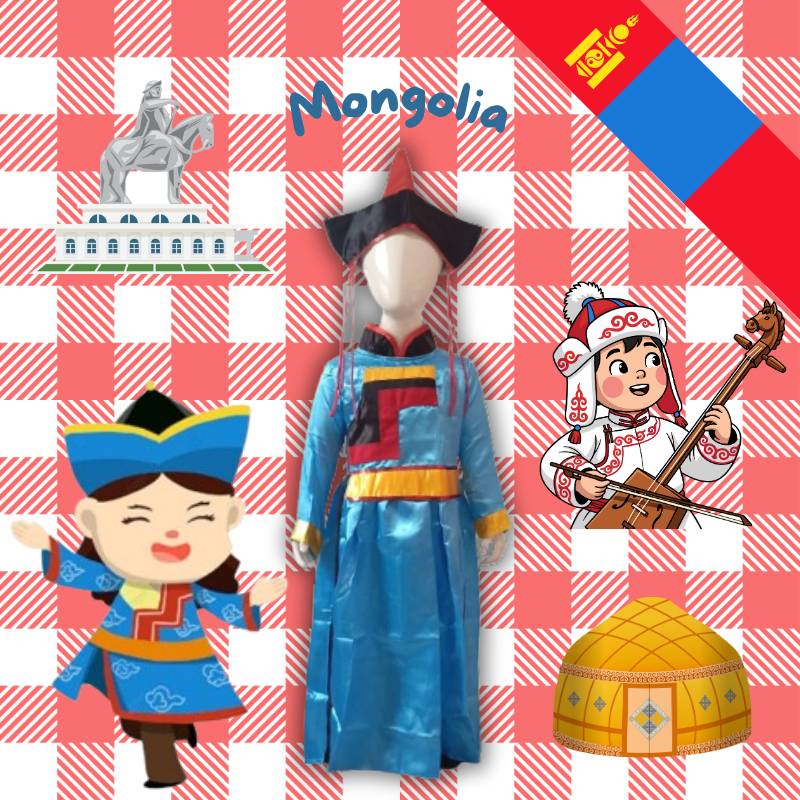 Mongolia Girl | Baju Negara Mongolia Anak Dan Dewasa | Traditional Costume Of Mongolian
