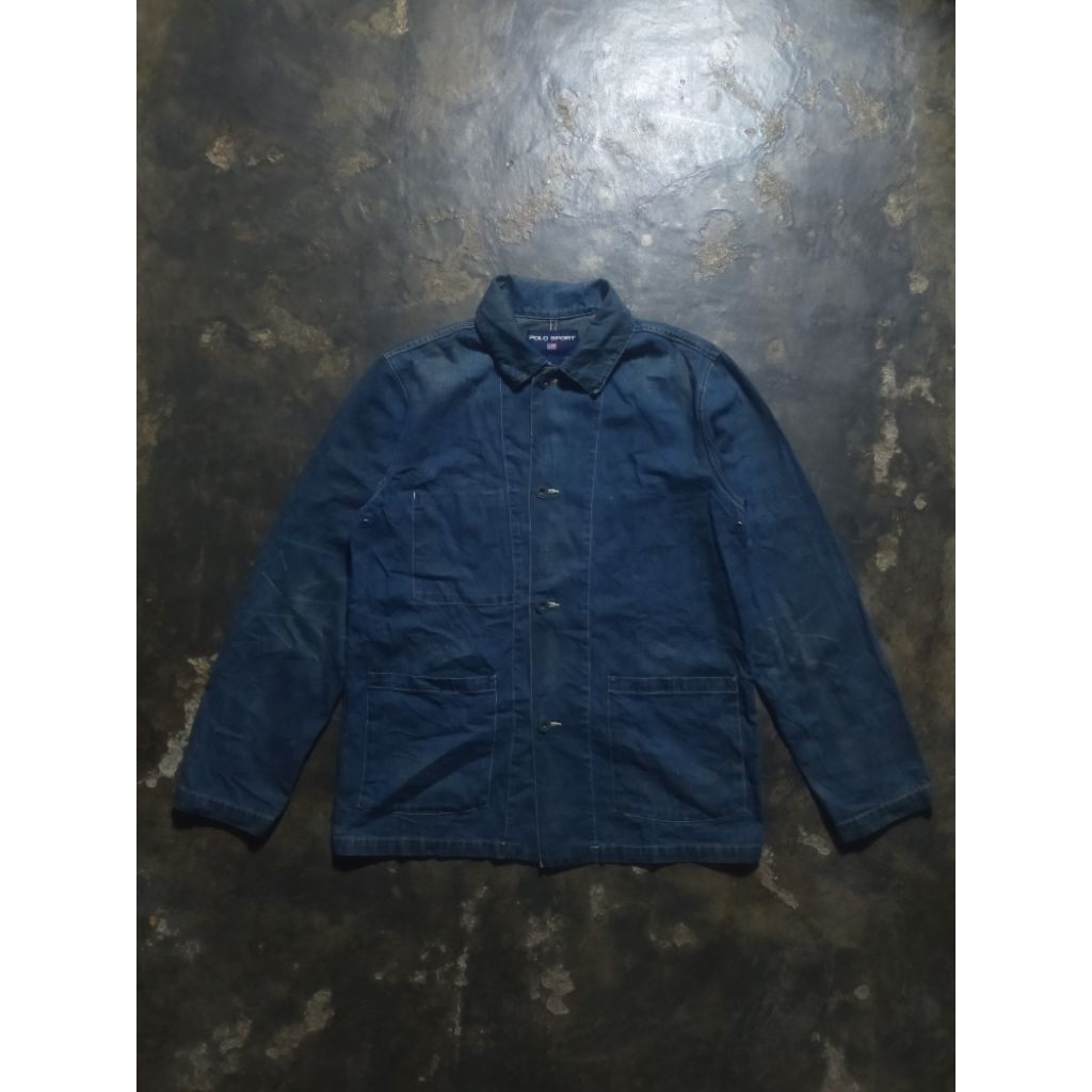 Vintage Polo Sport Ralph Lauren WWII coverall denim jacket