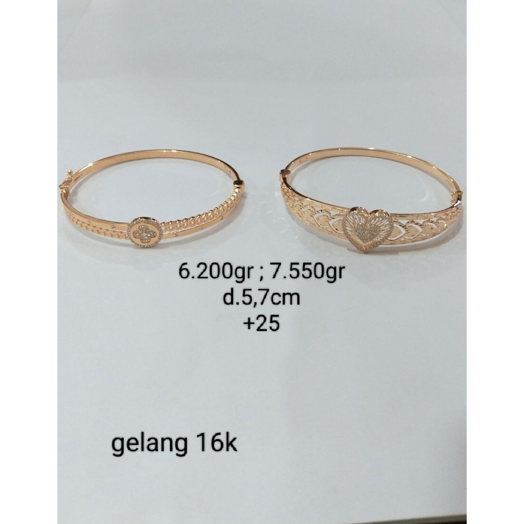 gelang emas 16 karat