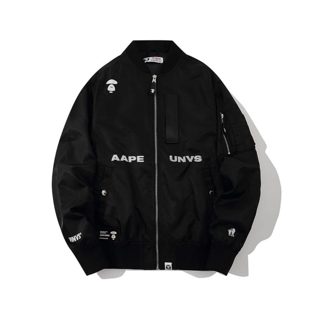 Bape Planet Earth Bomber Varsity Jacket
