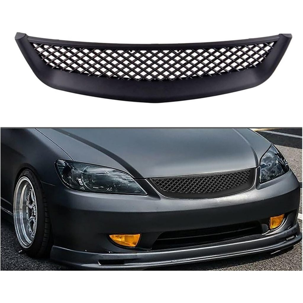 Grill Honda Civic 2001-2003 – Model Jaring JDM Style (Black Glosy) Grill Civic ES / Grill Jaring Civ