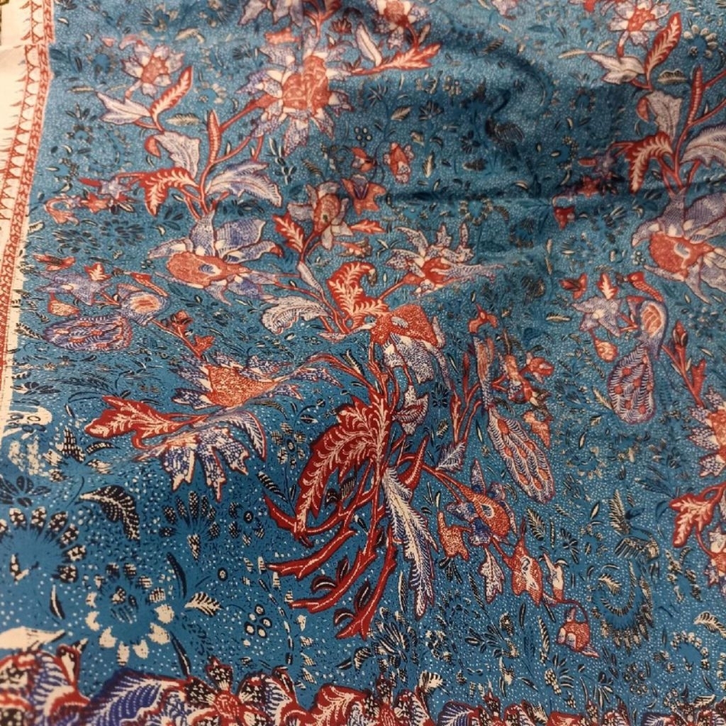 Kain Batik Jarik Tiga Negri Panjang Motif Alam Katun Halus Elegan Mewah Jogja Solo