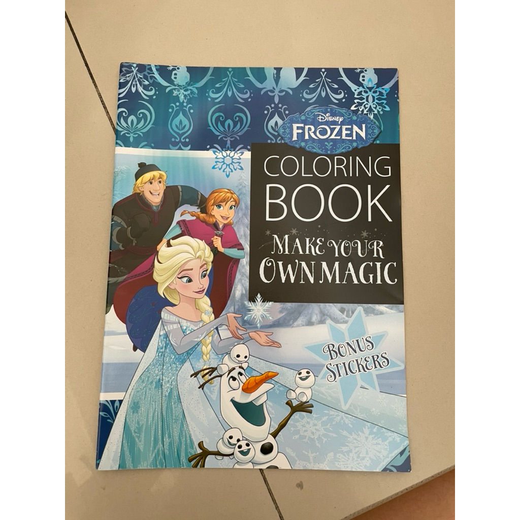 disney coloring book frozen (tdk pernah dipakai)
