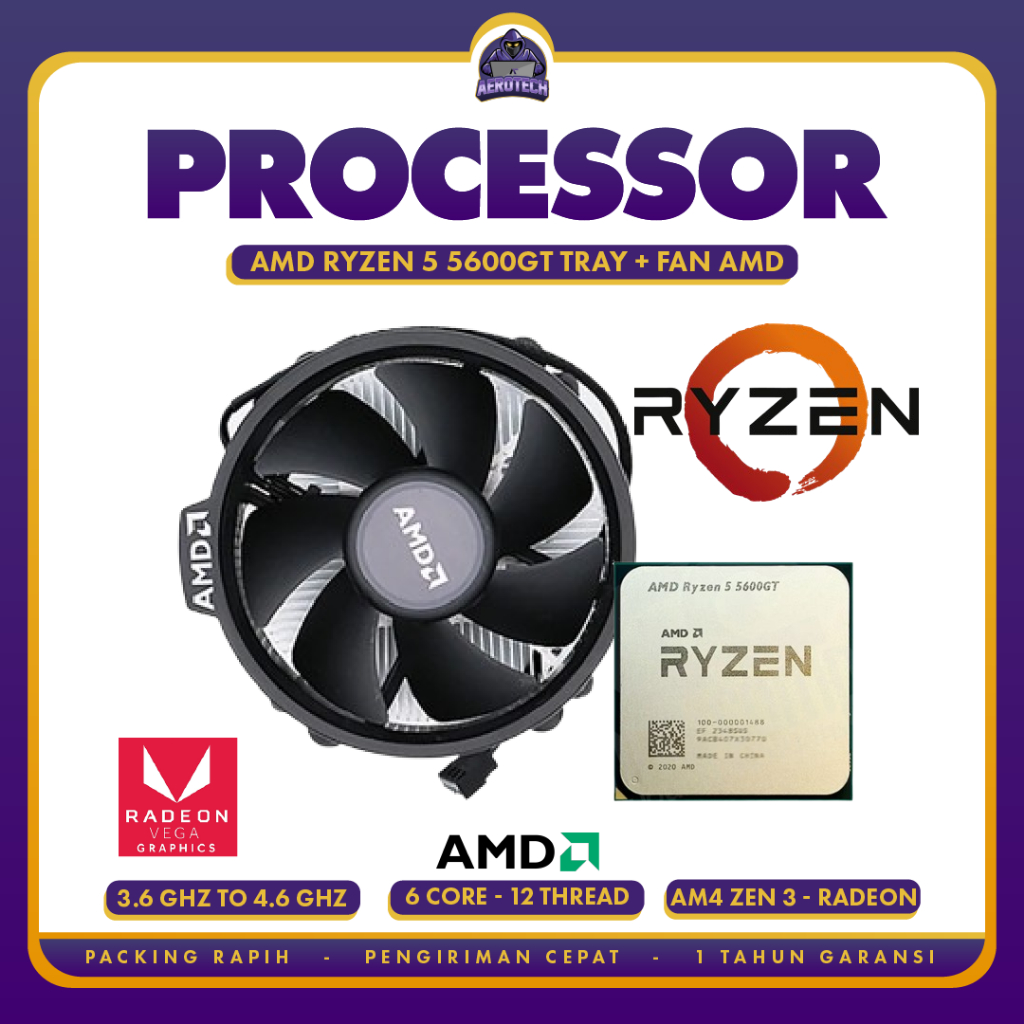 Processor AMD Ryzen 5 5600GT TRAY 6-Cores 4.6 Ghz AM4