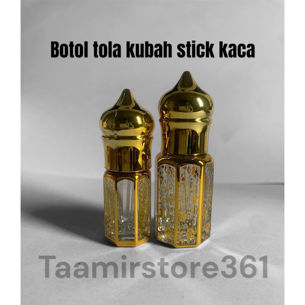 Botol tola Kubah Stick kaca 3ml dan 6ml ( satuan )