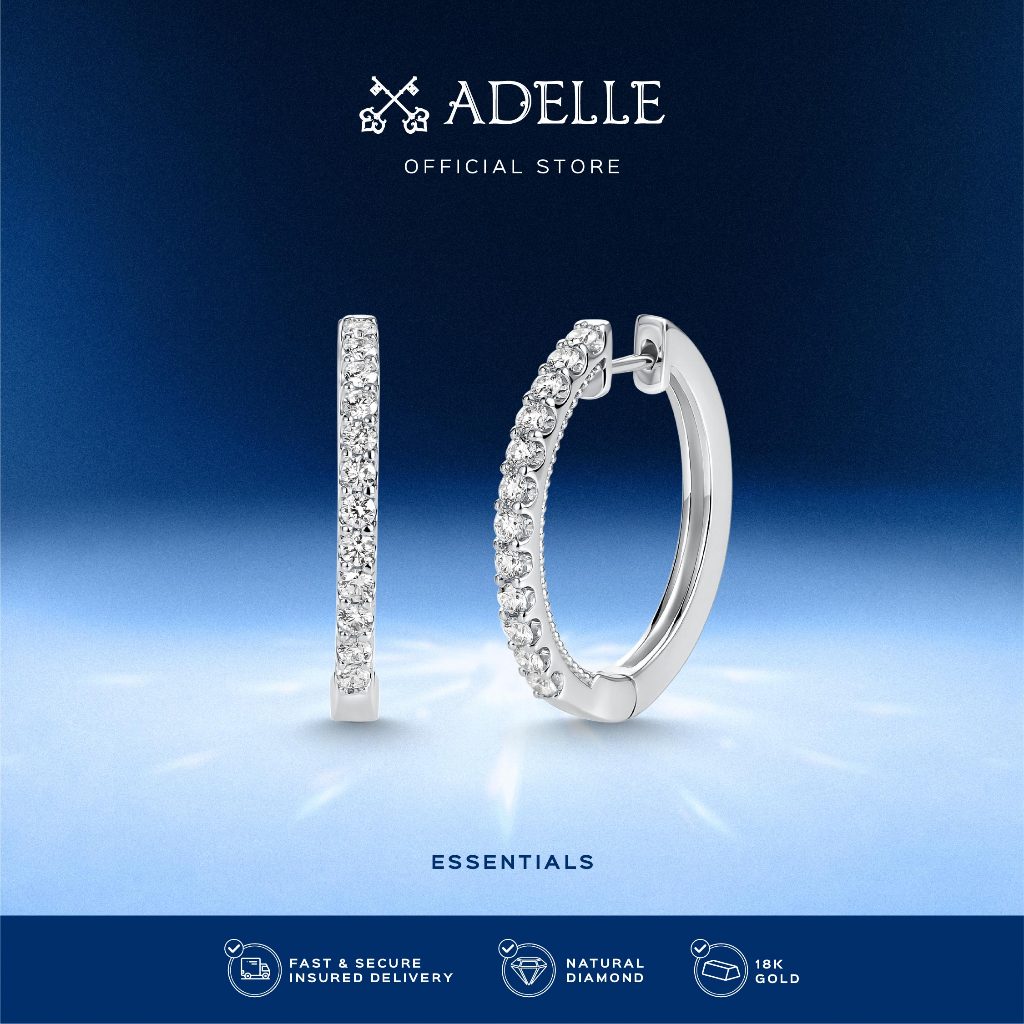 Adelle Jewellery - Essentials De Hoops BB Earrings - Anting Berlian