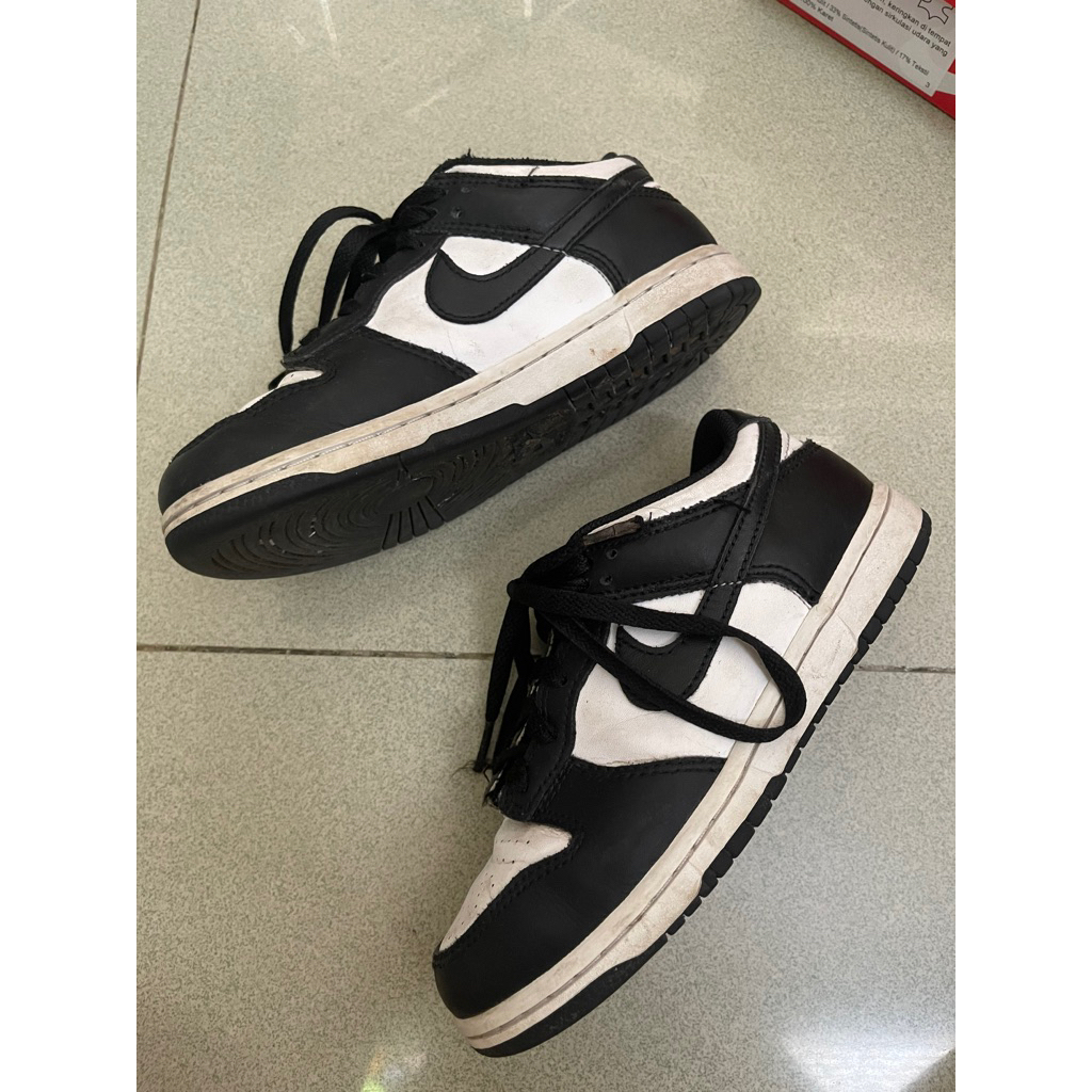 preloved nike dunk low panda kids