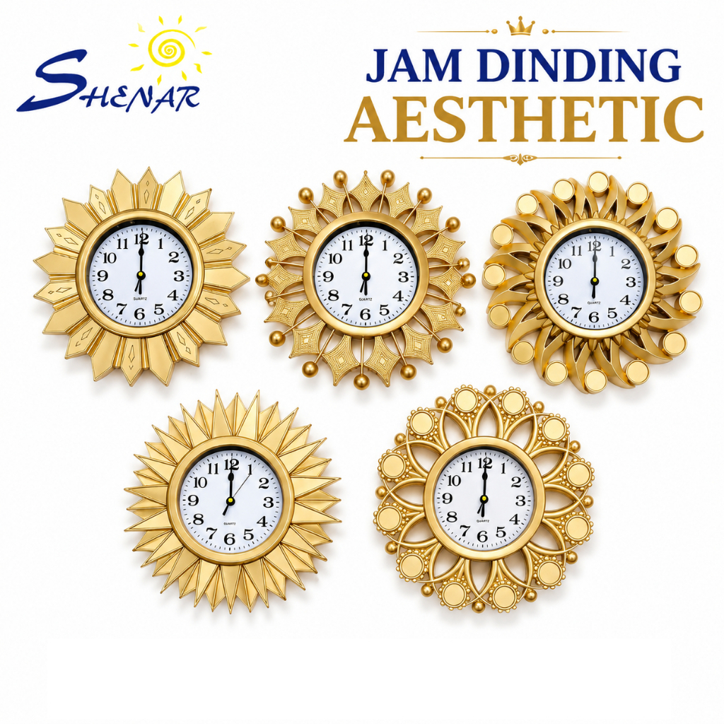 Jam Dinding Jam Dinding Besar Jam Dinding Aesthetic Cermin Walldecor