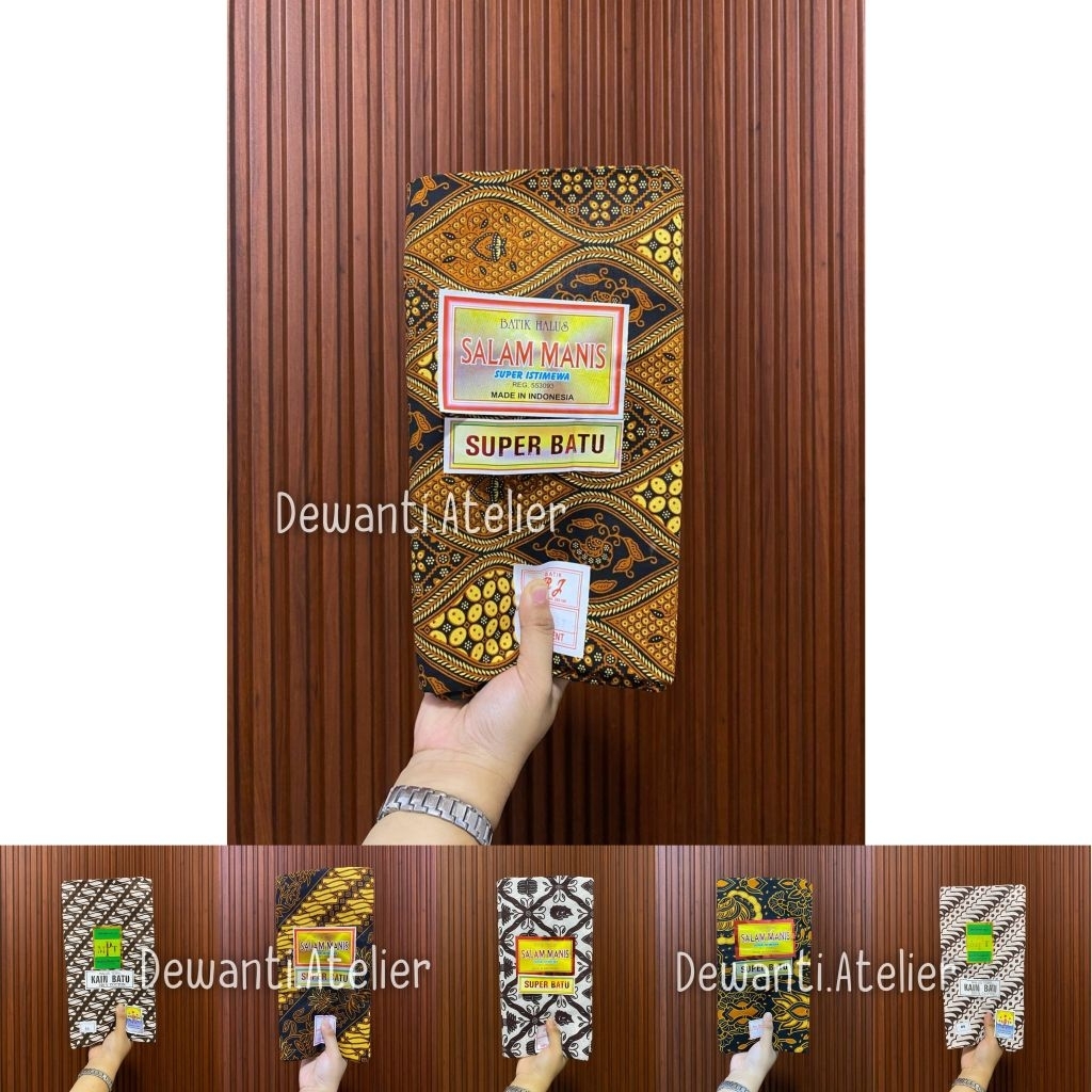 Jarik Lembaran / Jarik Motif Nuansa Coklat & Putih
