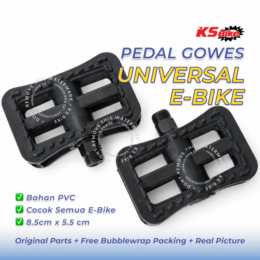 Pedal Sepeda Listrik PVC As Besar Universal Pedal E Bike Electric Bike Gowesan Kaki Sepeda Listrik K