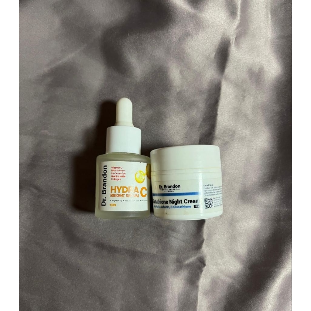 preloved serum vit c & night cream dr. brandon