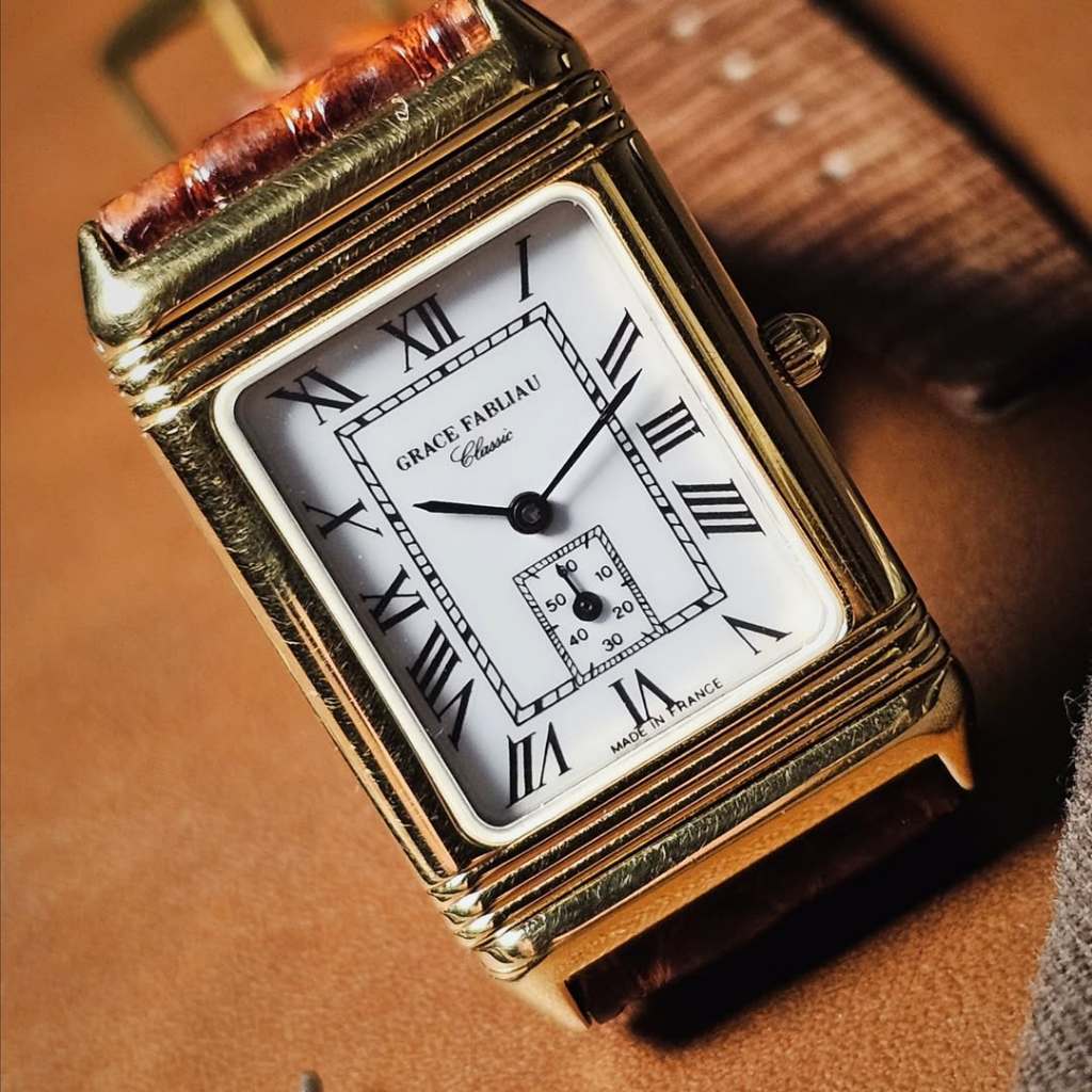Rare vintage grace fabliau classic reverso made in france