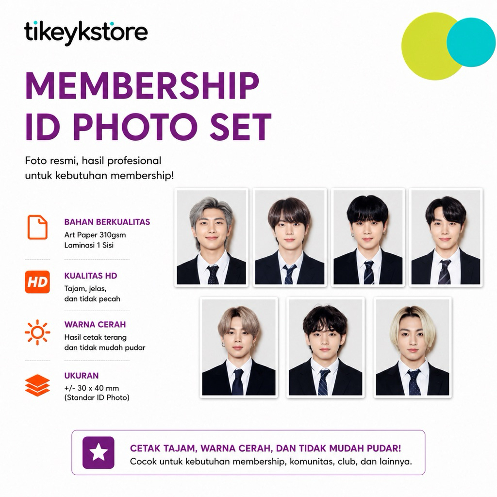 ID PHOTO SET FESTA BTS SEASON'S GREETING 2020 2021 MAP OF THE SOUL ON:E TOUR MUSTER DVD MEMBERSHIP K