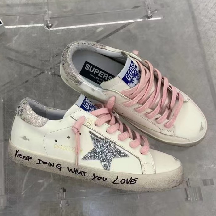 [Pre order] Men's/Women's Shoes GGDB Super Star Leather Strap Simple and Comfortable Low cut Fashion