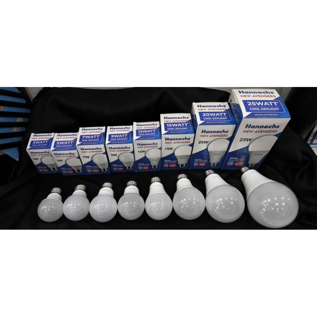 GROSIR Hannochs LED Bulb Avengers - Bohlam Lampu LED Avengers - Bola LED Avengers - 3w 5w 7w 9w 12w 