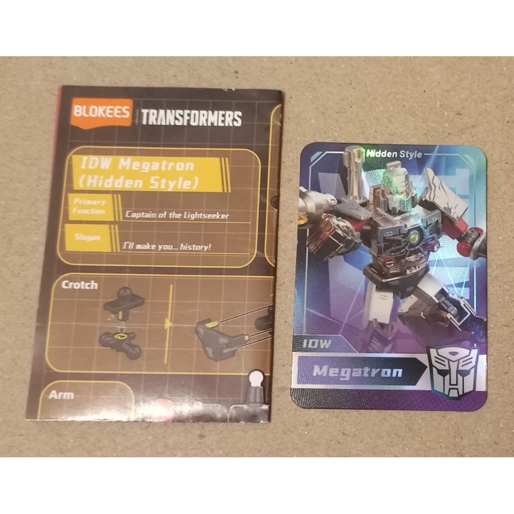 Blokees (Buluke) Transformers Shining Version 04 (SV04) - Secret IDW Megatron (BACA DESKRIPSI)