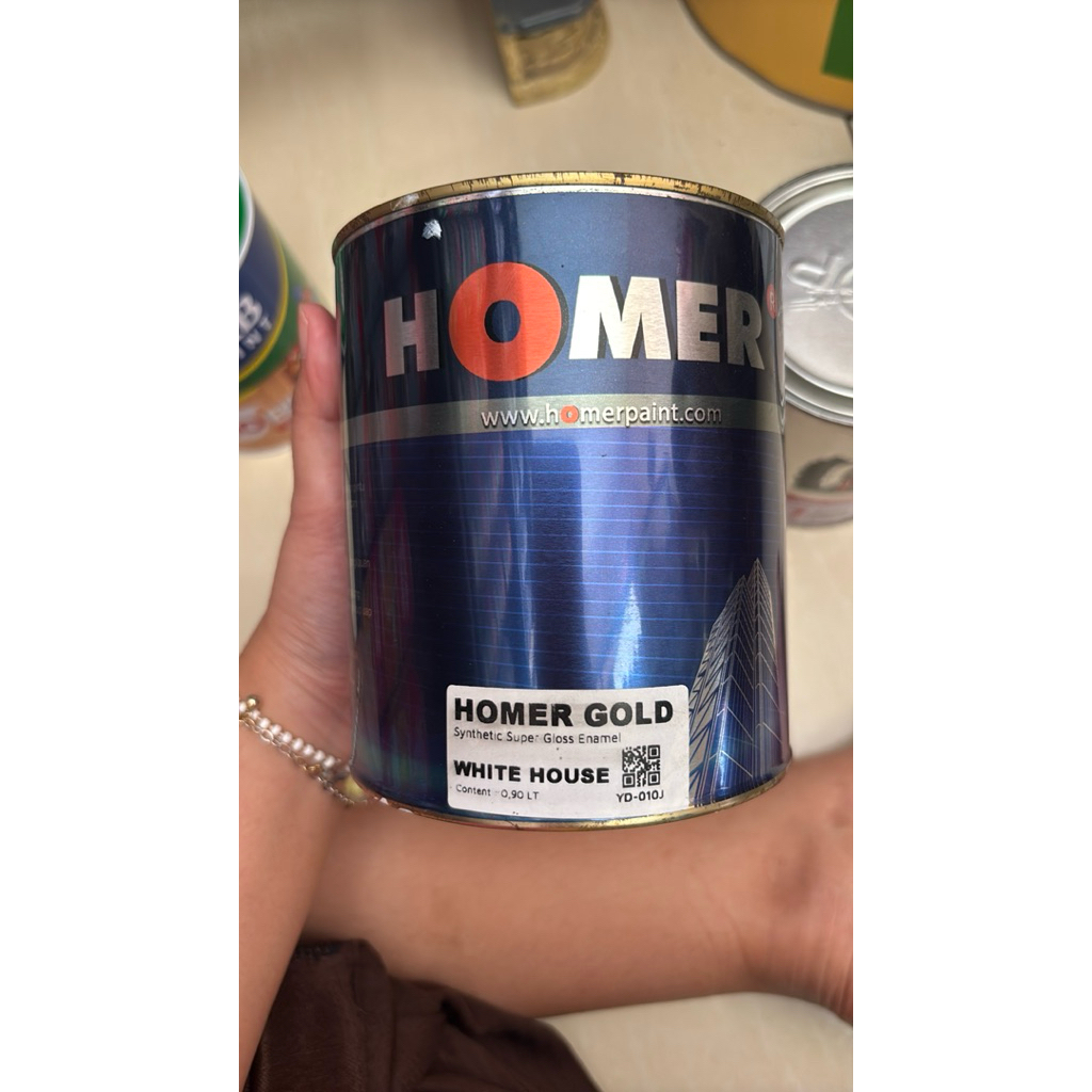 homer cat kayu dan besi