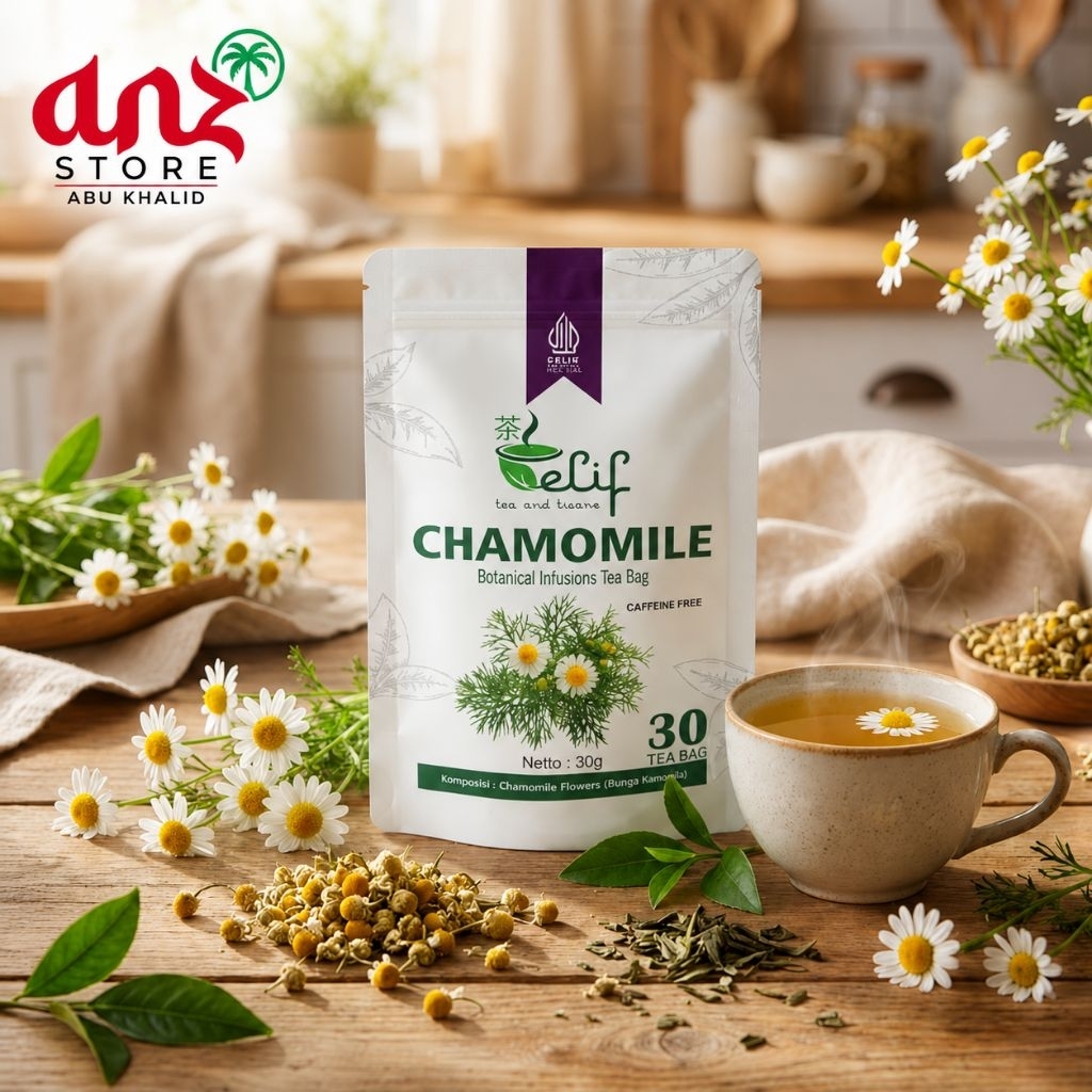 Teh Tea Pure Chamomile 30 Bag Botanical Infusions Atasi Insomnia Relaksasi Antioksidan Tinggi