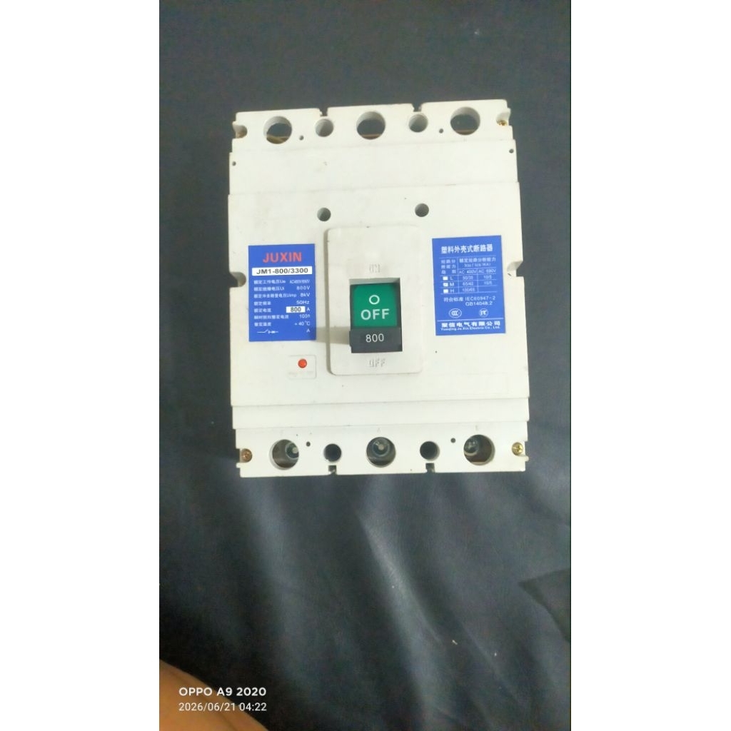 MCCB JUXIM 800 A (New)