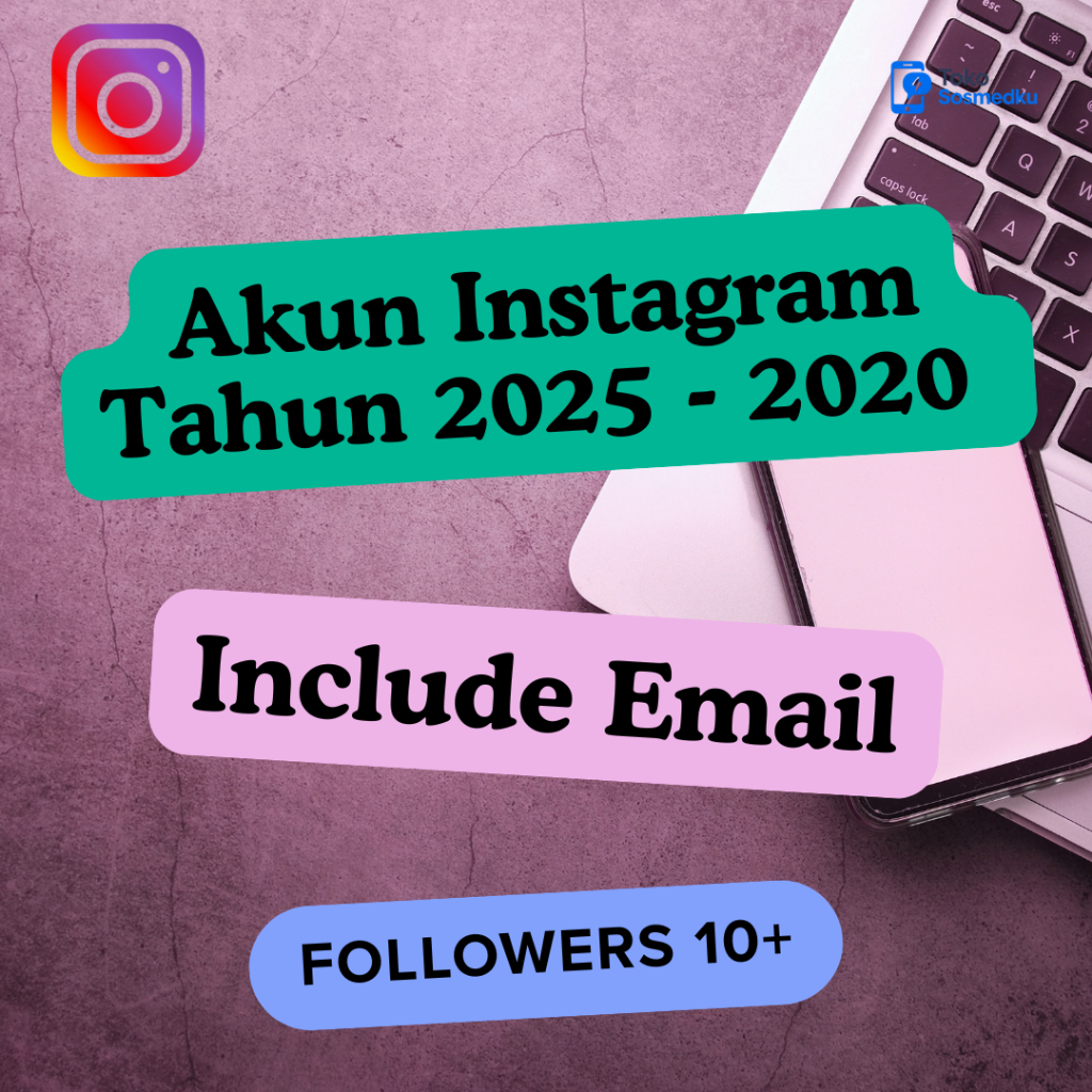 Akun Instagram/IG Tahun 2025-2020 Followers 10+ Ready Lengkap Email,2FA/Tanpa 2FA Aman Murah