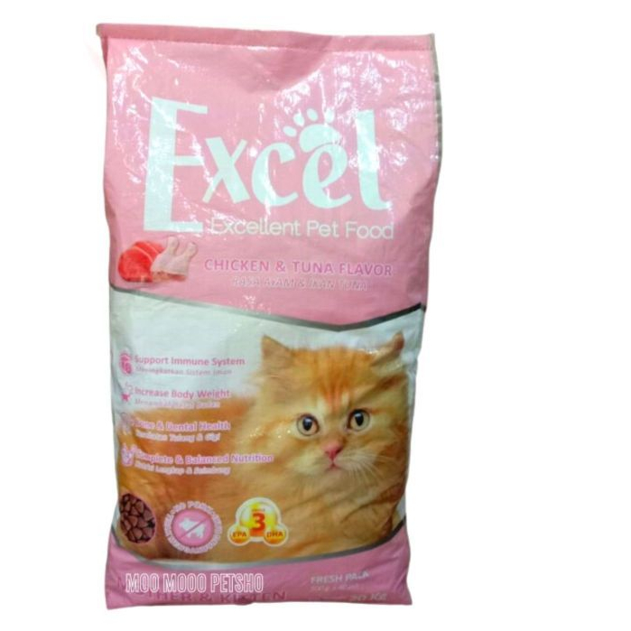 MAKANAN KUCING EXCEL MOTHER & KITTEN, EXCEL KITTEN 2 PCS