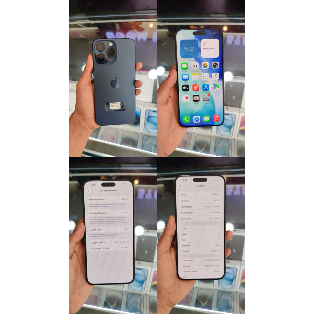 Iphone 15promax 256gb second ibox