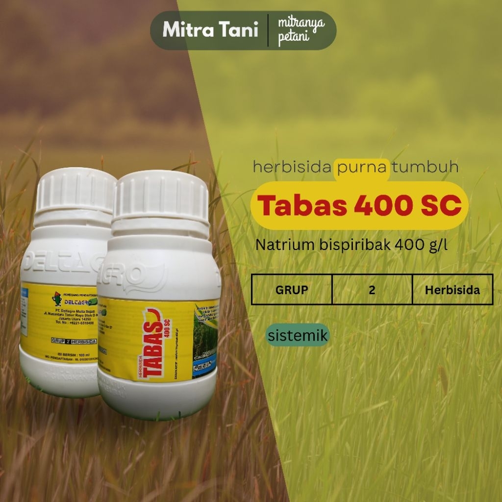 Tabas 400 SC - Herbisida Pembasmi Rumput Gulma Jawan pada Padi