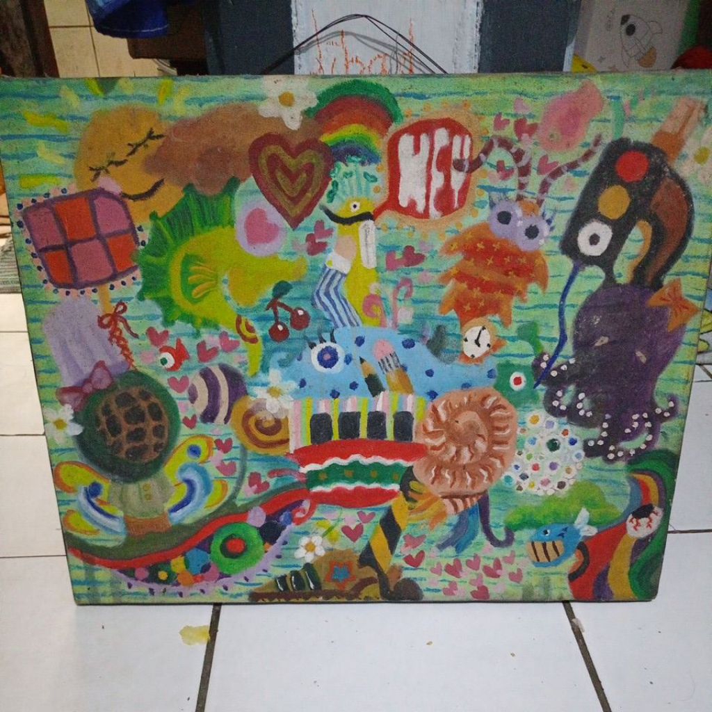 lukisan abstrak jadul