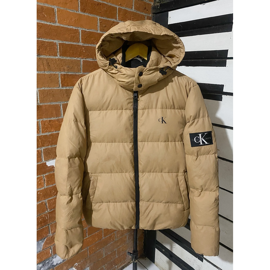 jaket bulu angsa calvin klein