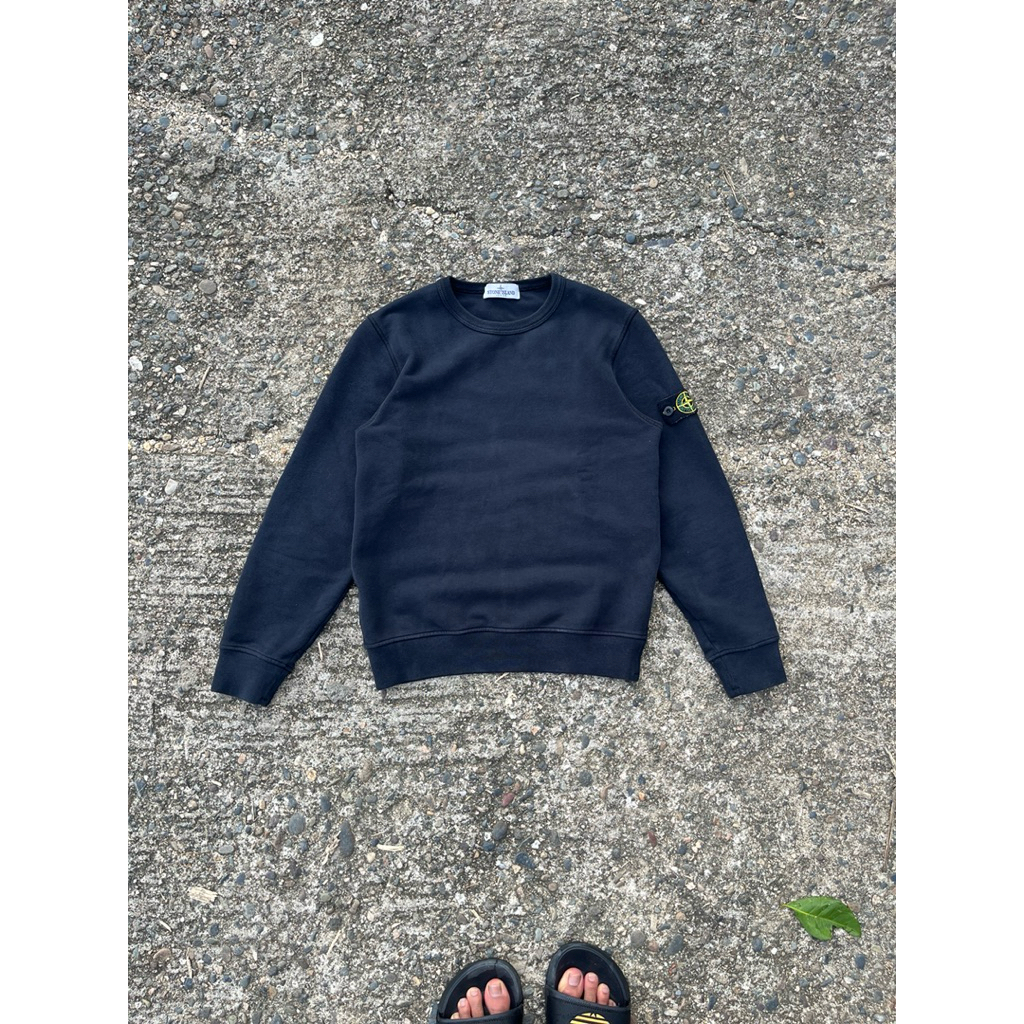 crewneck stone island black