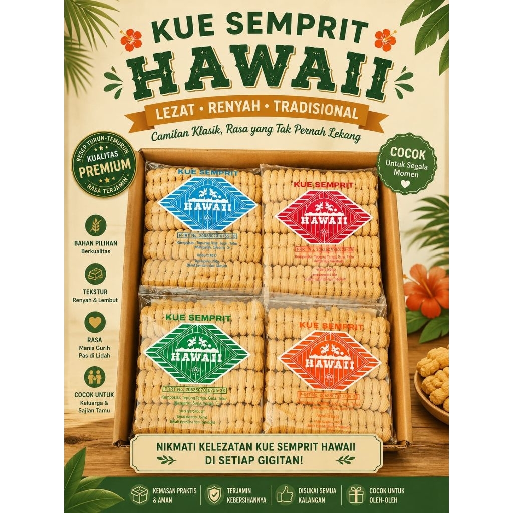 Kue semprit hawai (SAGU)