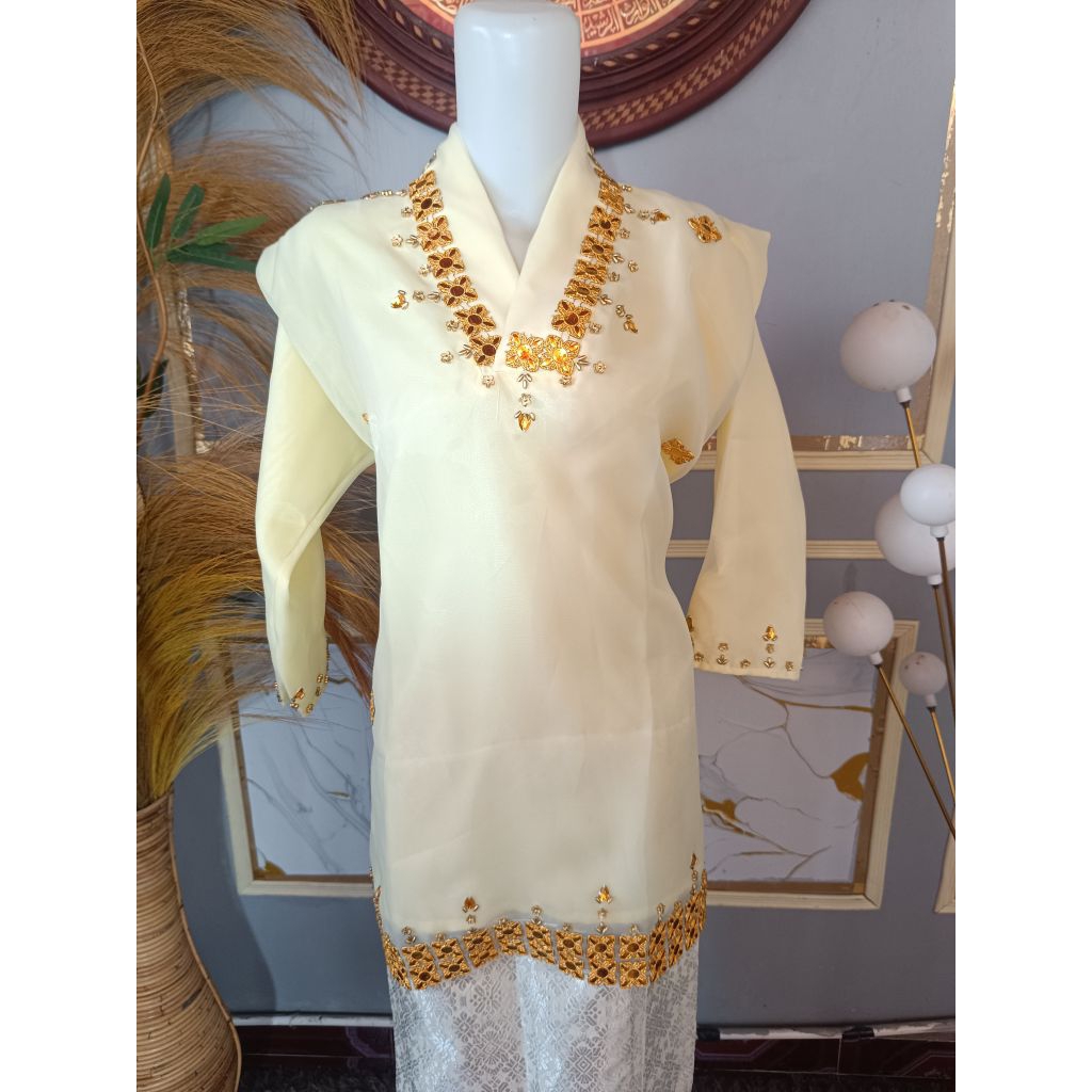 Baju Bodo/Baju Tokko/Baju Adat Bugis/Makassar/Baju Bodo Organza/Baju Bodo Modern/ Baju Tradisional B