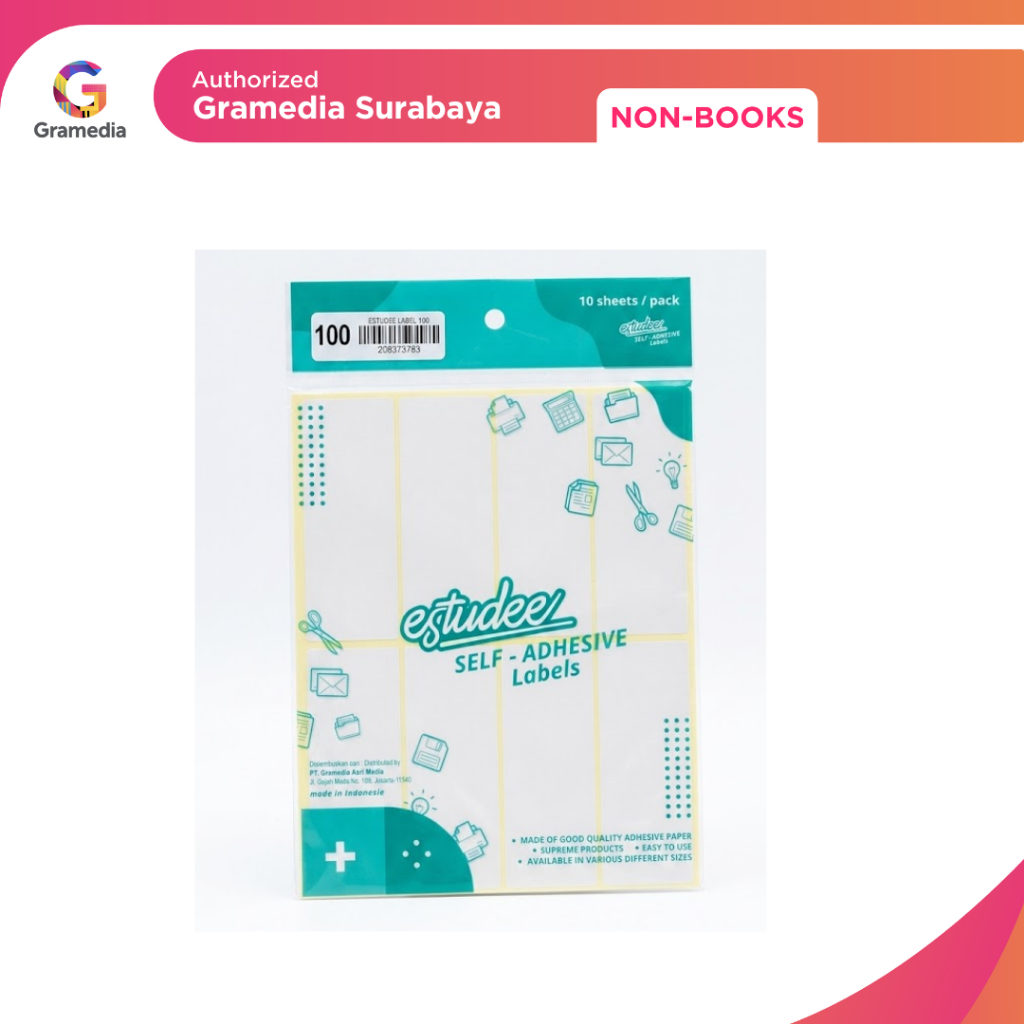 Gramedia Surabaya - ESTUDEE LABEL 100