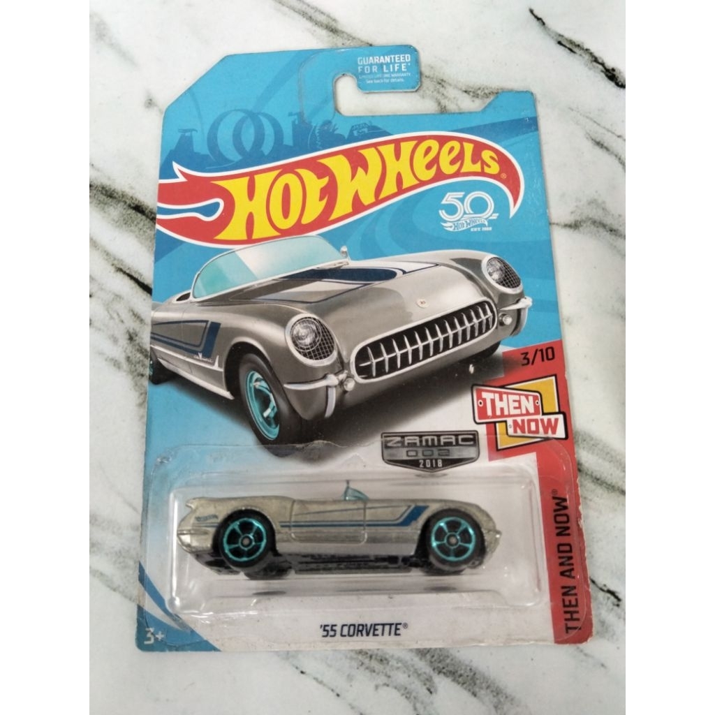 Hot Wheels 55 Corvette Then and Now
