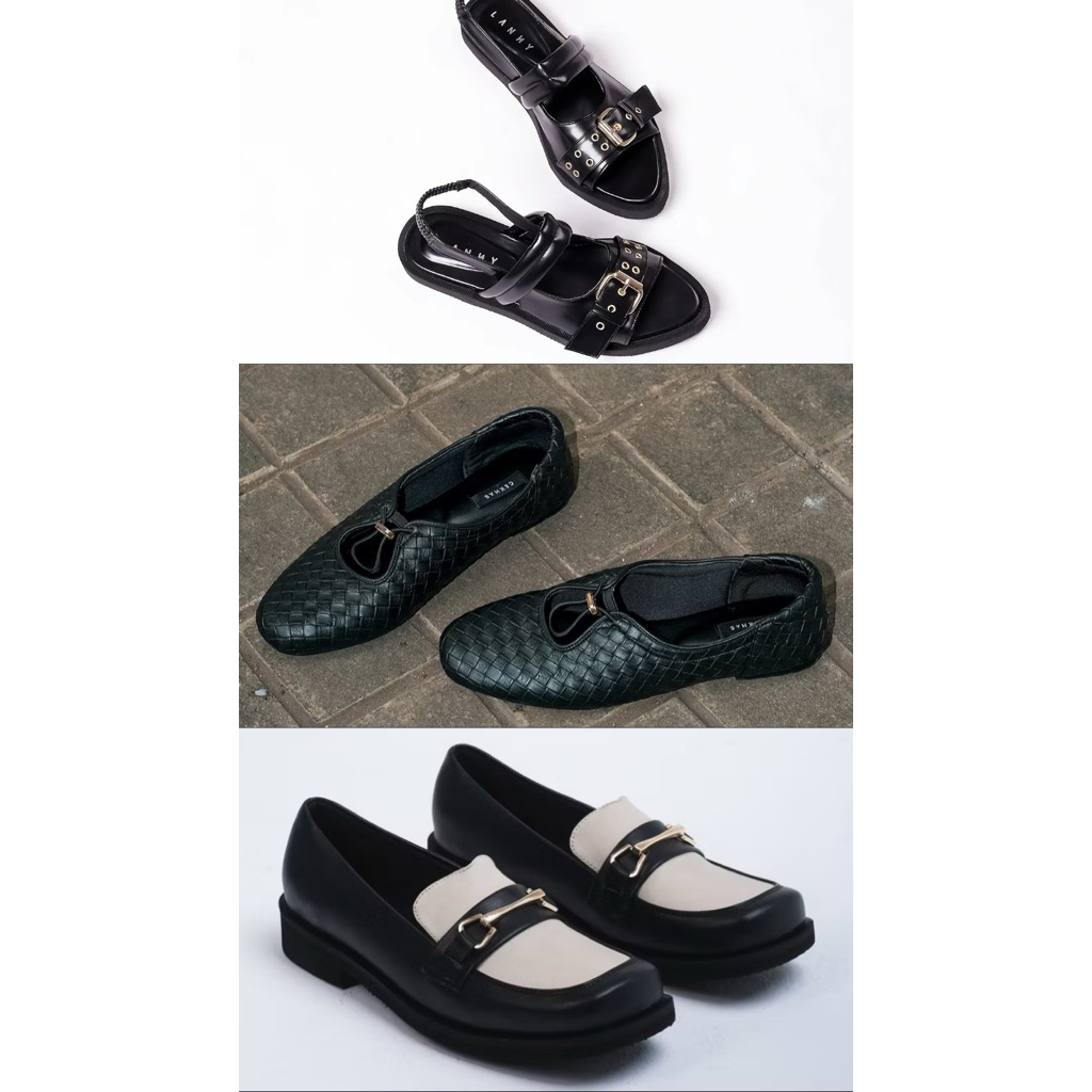 sepatu sandal flatshoes lanny cekhas
