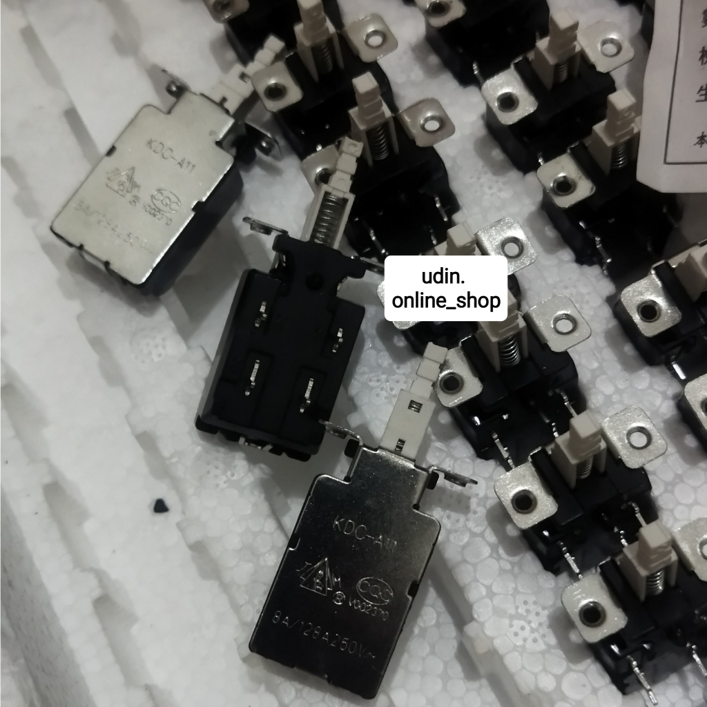 SWITCH TV KDC-A11 PUSH ON OFF 4PIN SAKLAR POWER