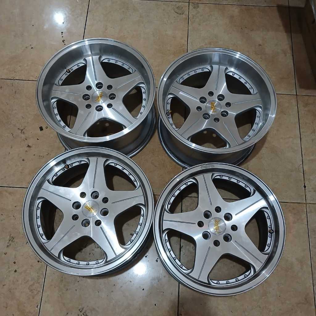 VELG MOBIL SECOND R16 HSR ANAMBAS BAUT 4 CELONG MURAH RING 16 LEBAR 7,5/8,75 H8X100-114,3 SEMARANG