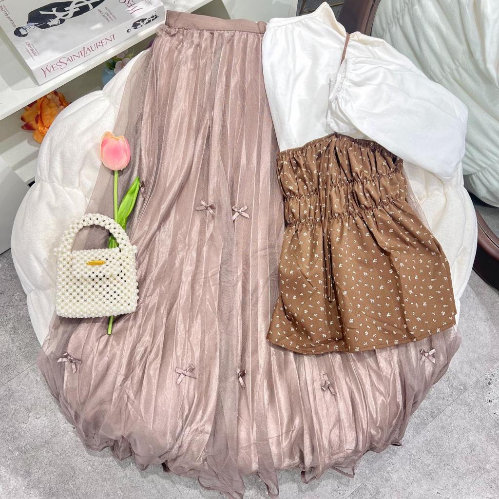 [DC 3346] Rok Tutu Wanita Variasai Pita Timbul