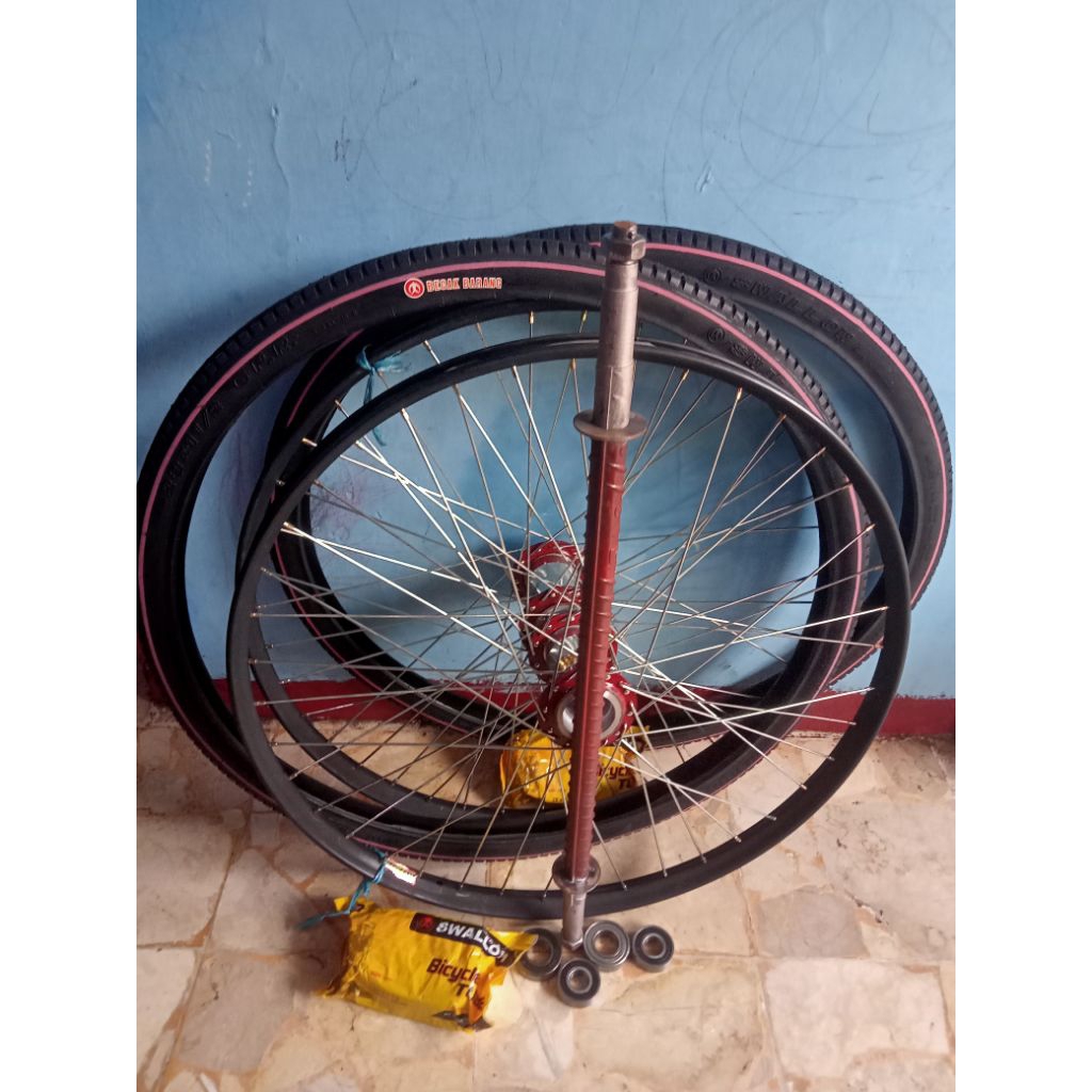 roda gerobak/roda becak/pelek araya/roda gerobak araya hutam
