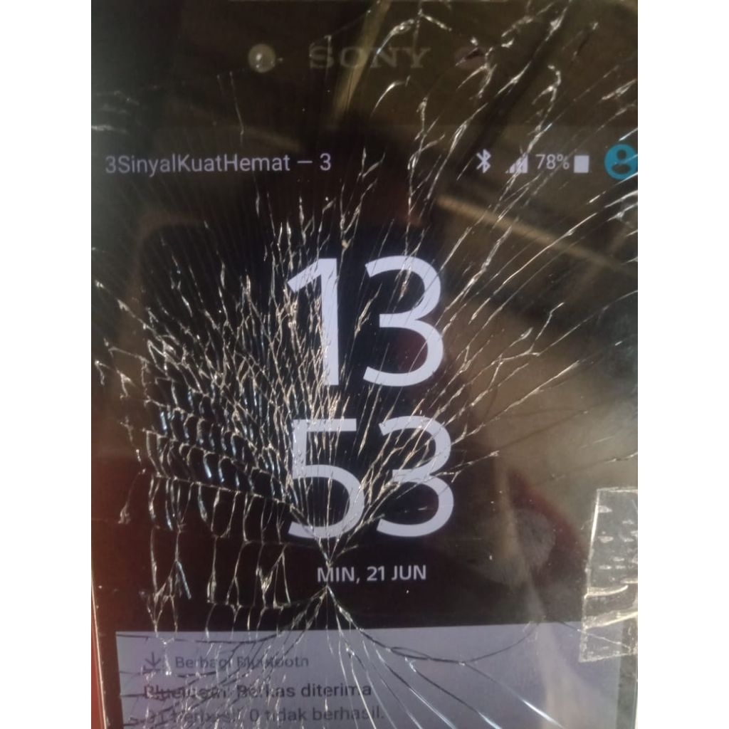 Sony Z5 big minus retak sentuhan mati