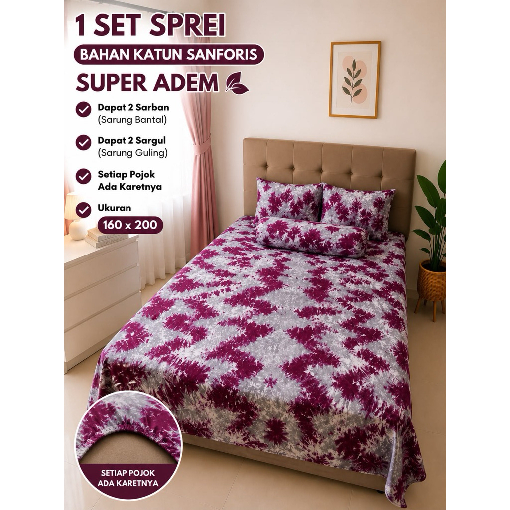 Sprei Lukis Bali / Sprei Bali / Sprei Adem / Kado Nikahan