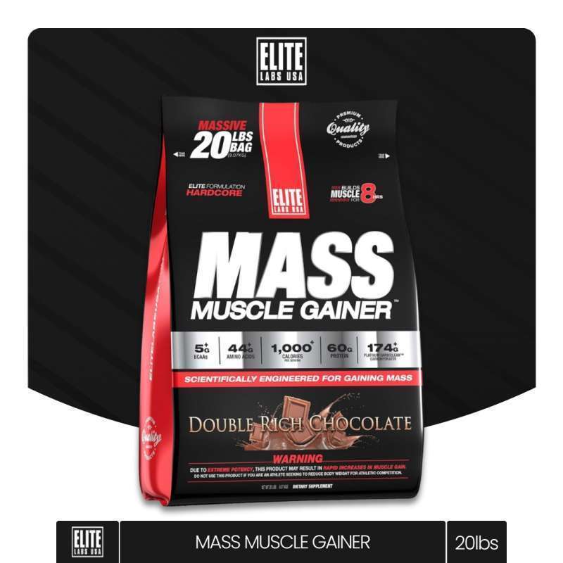 Elite Labs Muscle Mass 20LB Cokelat