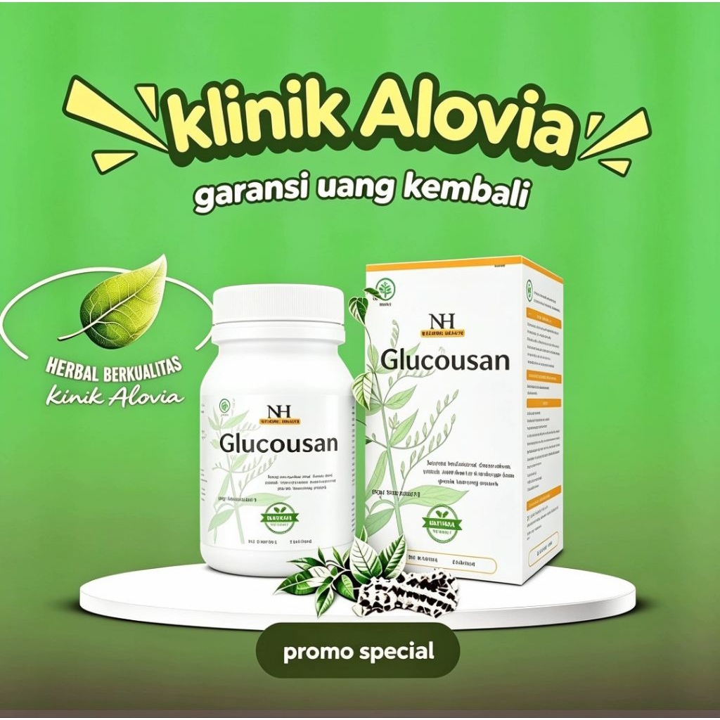 Glucousan Asli Herbal GLUCOUSAN Original Obat Diabetes Kencing Manis Menstabilkan Gula Darah