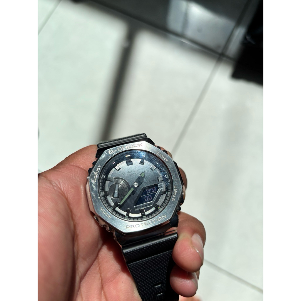 JAM TANGAN CASIO G-SHOCK GM-2100-1ADR SECOND ORIGINAL LIKE NEW